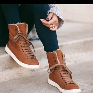 UGG Tan High-Top Sneakers